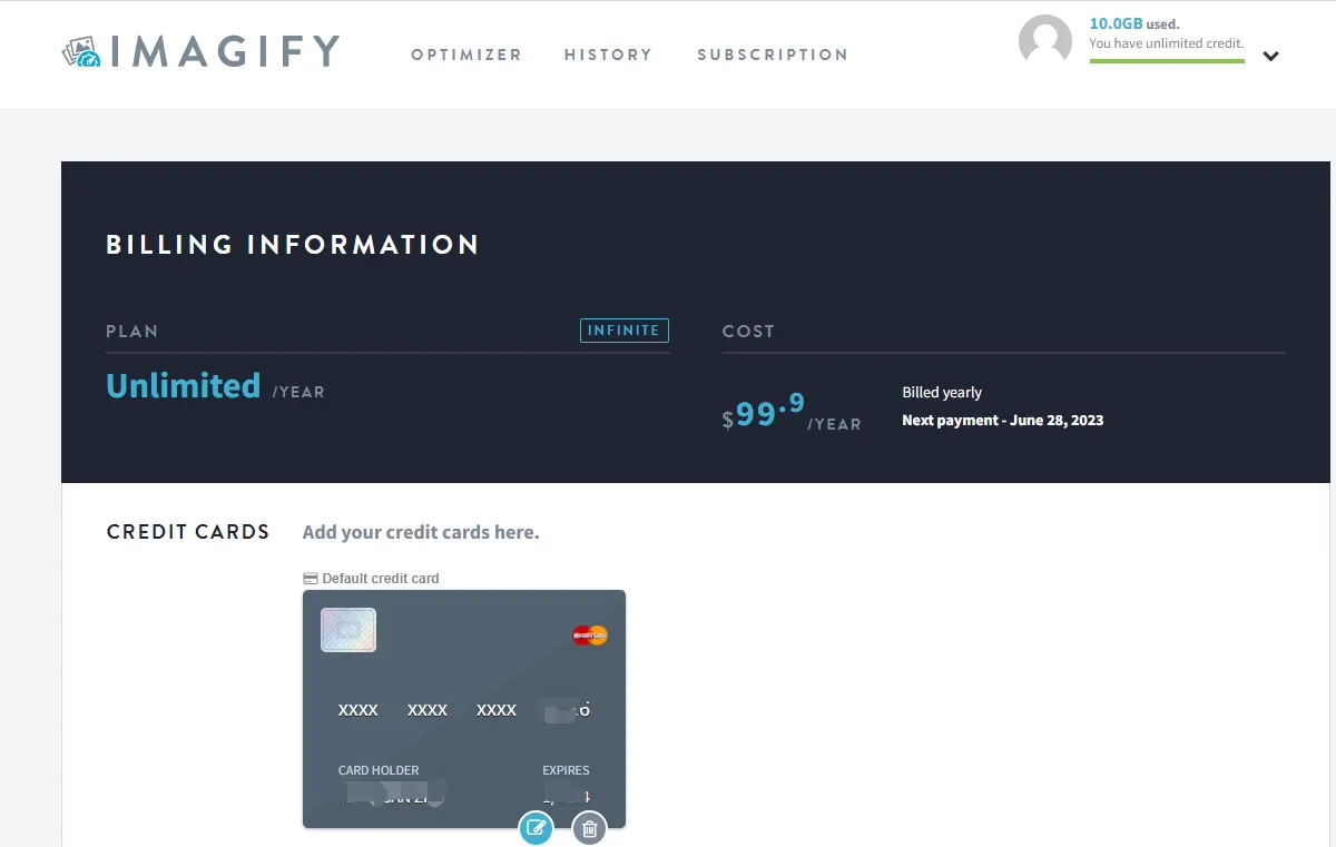 Optimizador de imágenes Imagify Genuine