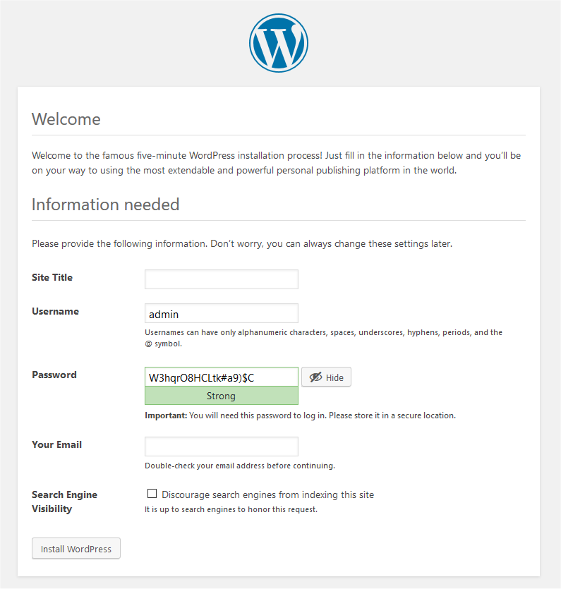 Guía detallada de instalación y configuración de WordPress