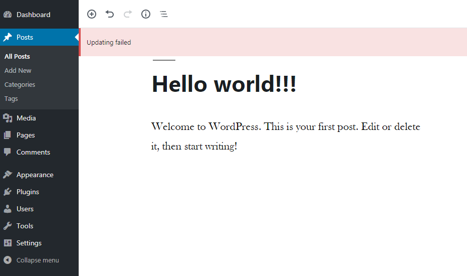 如何解决 WordPress 更新和发布失败错误：全面指南