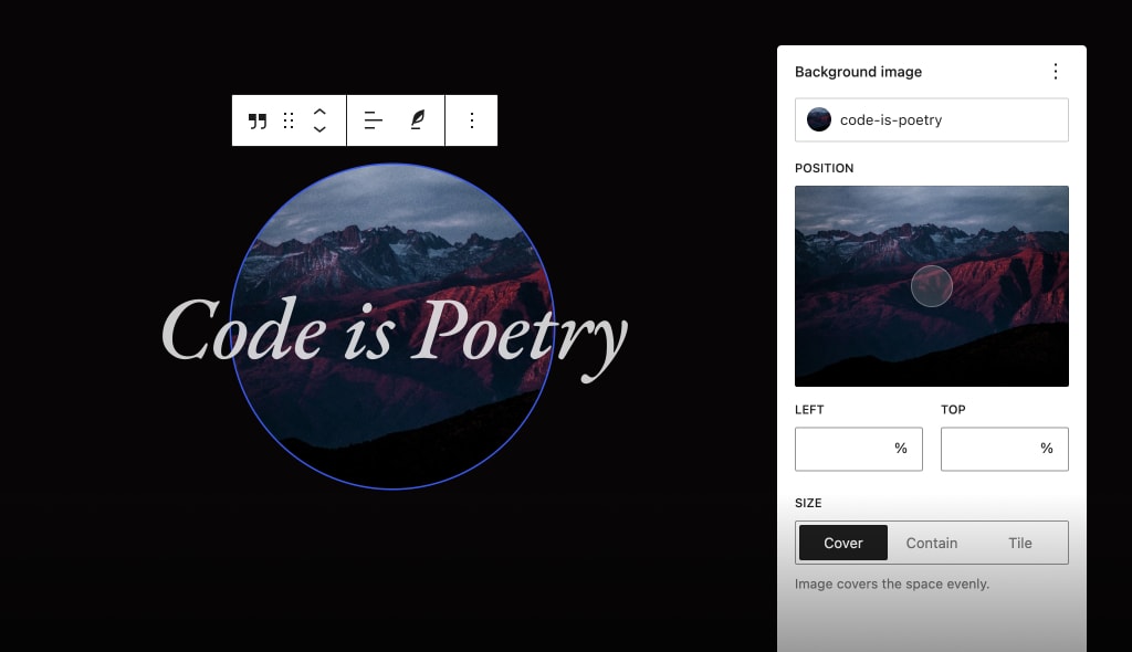 Atualização do Gutenberg 18.6: Suporte melhorado para imagens de fundo e extensão DataViews