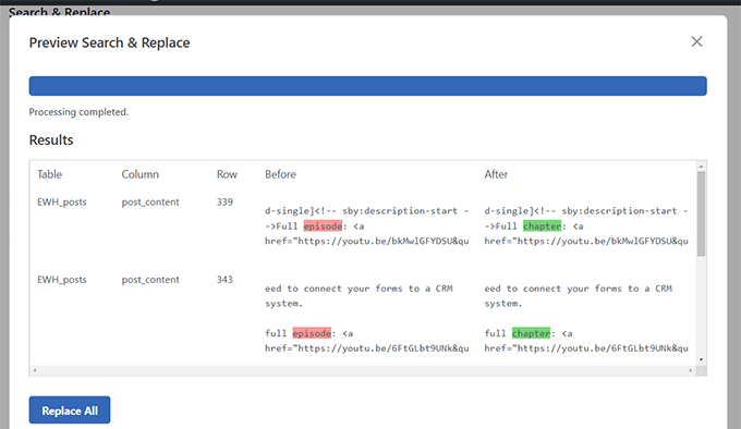 WPCode lança a nova funcionalidade "Pesquisar e substituir todo o conteúdo" para facilitar as actualizações em massa do WordPress