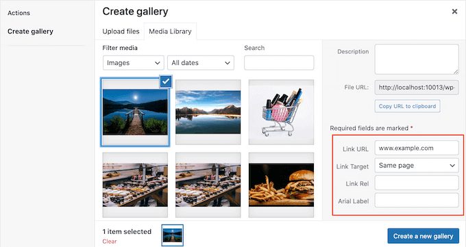 How to Add Custom Links to Gallery Images in WordPress