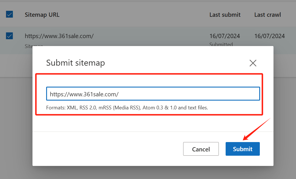 Como enviar seus Sitemaps do WordPress para o Bing