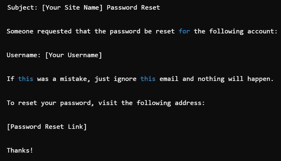 A Complete Guide to Resetting Your WordPress Password Using an Email Link