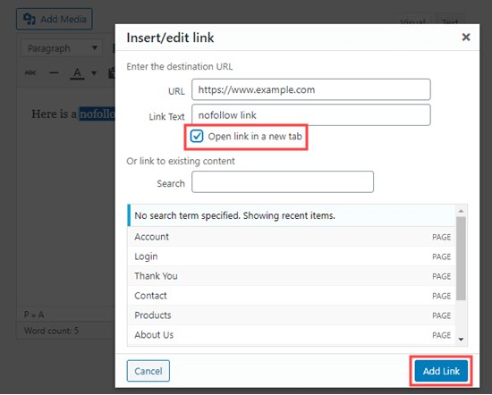 Guia do WordPress para iniciantes: como adicionar facilmente links Nofollow para impulsionar o SEO