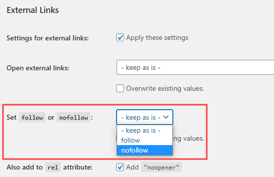 Guia do WordPress para iniciantes: como adicionar facilmente links Nofollow para impulsionar o SEO