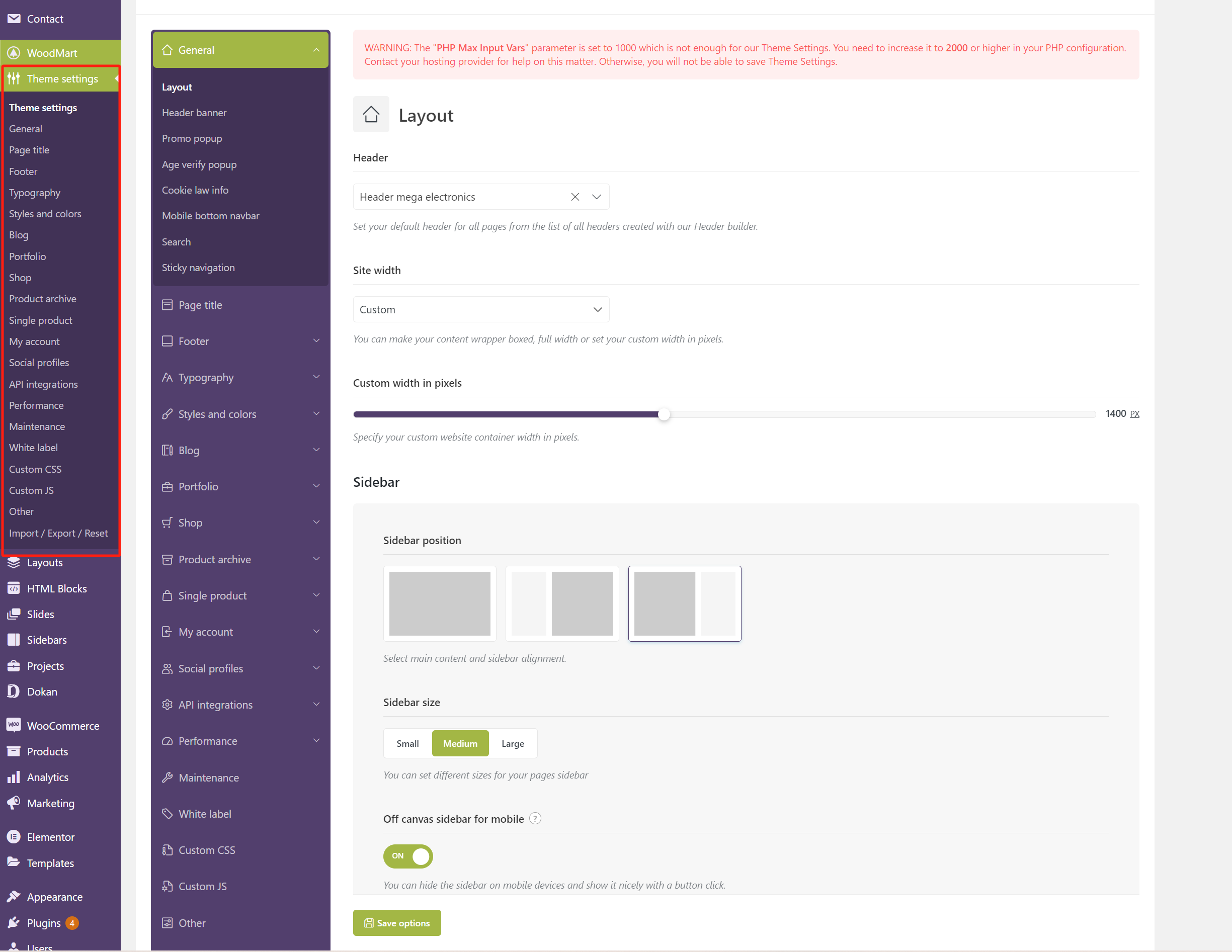 La guía completa: Cómo optimizar y personalizar la configuración del tema WoodMart en WordPress (08)