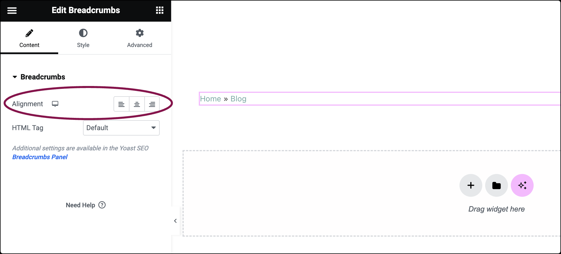 How to add and optimize breadcrumb navigation in Elementor