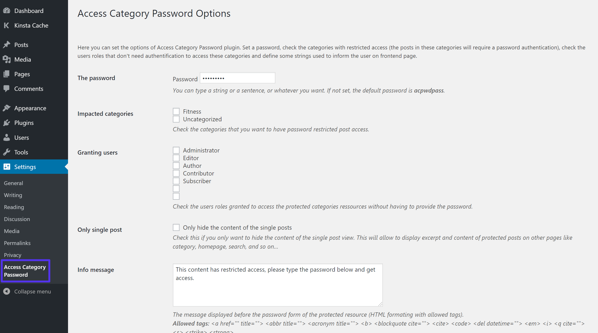 Como proteger as categorias de posts do WordPress com senha