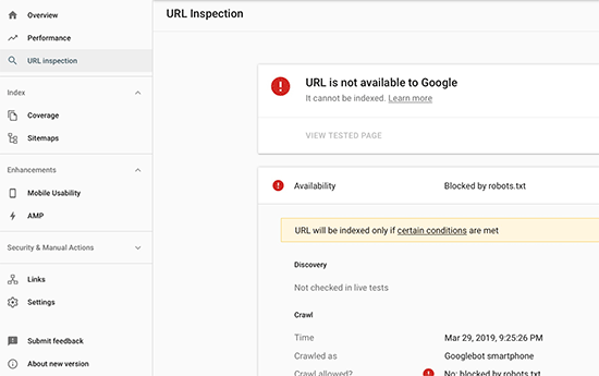 Error "Recursos bloqueados" en Google Search Console