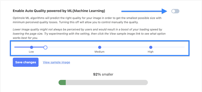 Automatically compress images using powerful machine learning algorithms