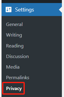 Cómo diseñar un sitio web wordpress política de privacidad, política de copyright, cookies, términos y condiciones