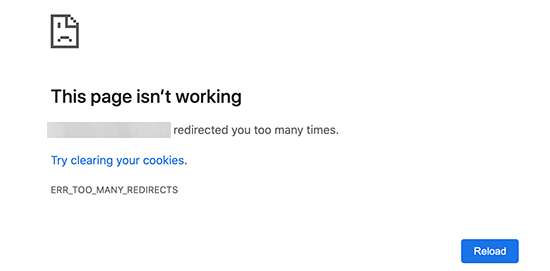 Como corrigir o erro "Demasiados redireccionamentos" do WordPress