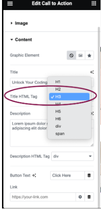 Como utilizar os widgets de chamada para ação (CTA) do Elementor