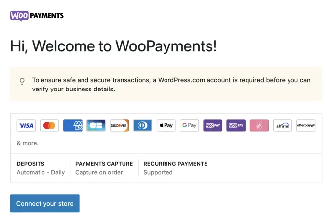 Como inscrever-se no WooPayments: tutoriais pormenorizados