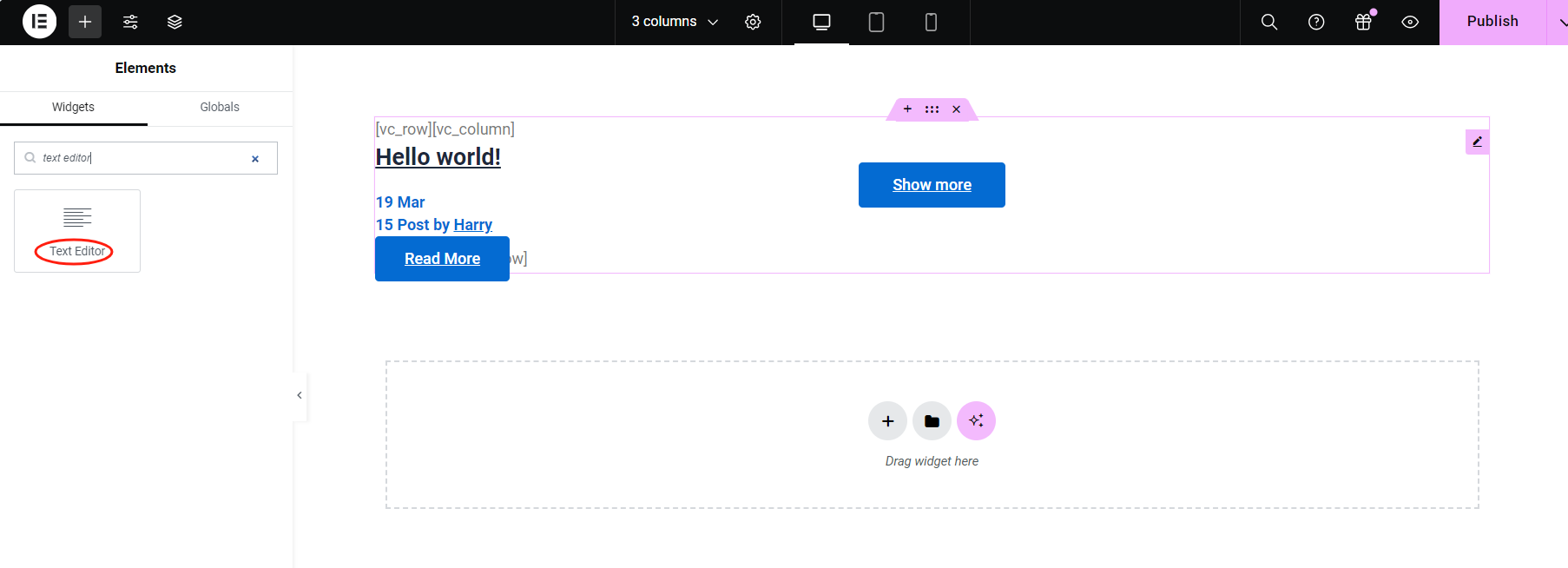 Tutorial de animação de texto com Fade-in com Elementor