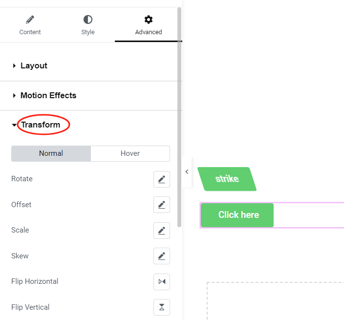 如何使用 Elementor CSS Transform 控件添加特殊效果