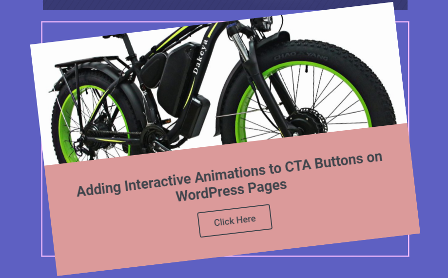 Verbessern Sie die interaktiven Animationen von WordPress CTA-Buttons, um die Konversionsrate schnell zu erhöhen