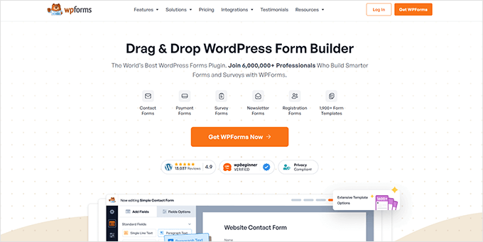 Cómo crear formularios de contacto flotantes en WordPress con WPForms y OptinMonster