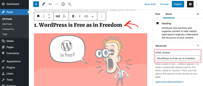 如何在 WordPress 中手动添加目录加速 SEO 效果