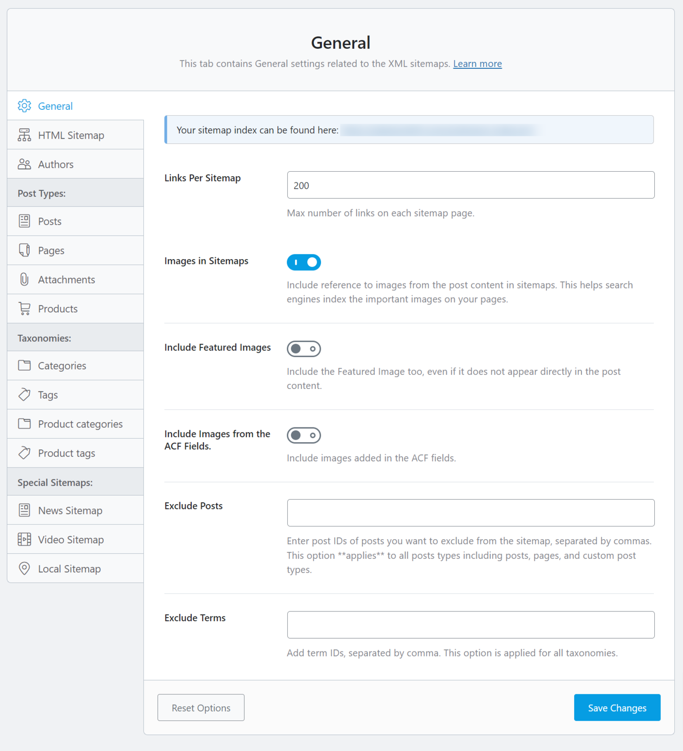 How to configure a sitemap in Rank Math