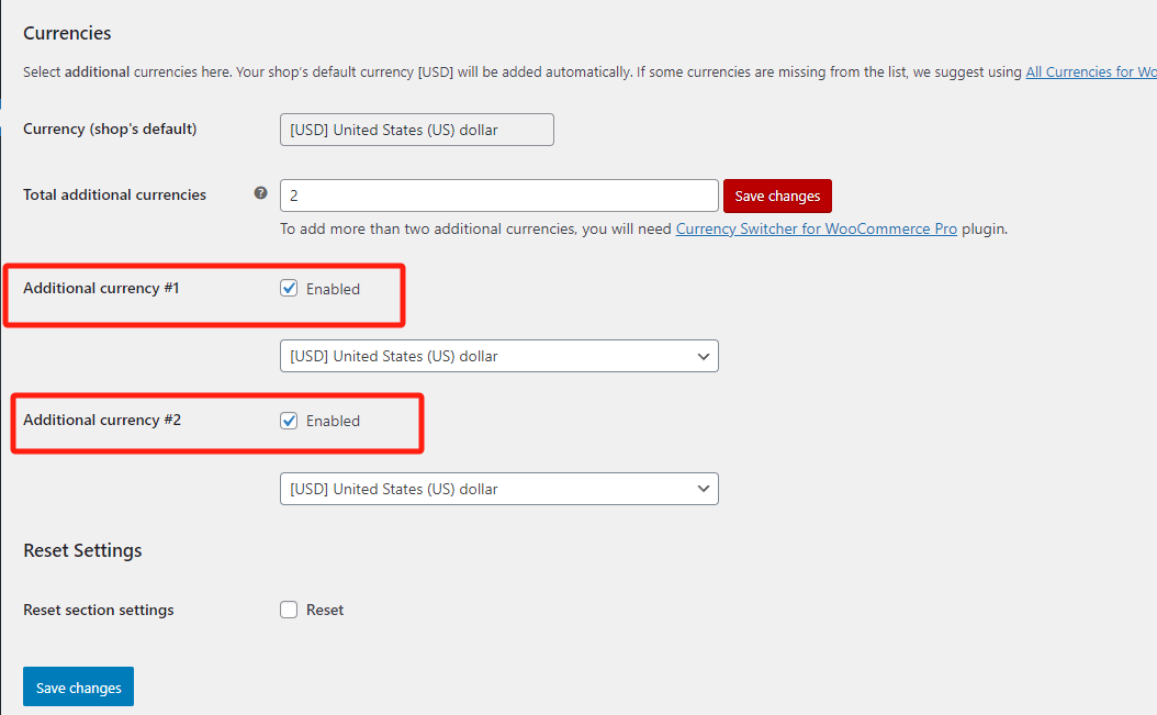 Tutorial detalhado sobre como configurar a funcionalidade de várias moedas no WooCommerce: seleção manual vs. comutação automática (02)