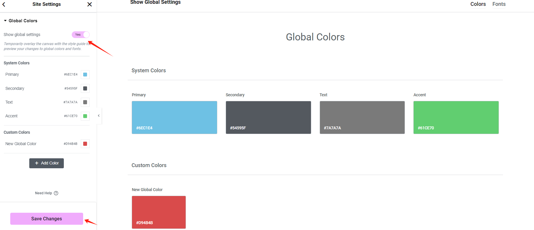 Explicación de la configuración de fuentes y colores de Elementor: Cómo optimizar el diseño de su sitio web con estilos globales y CSS personalizados