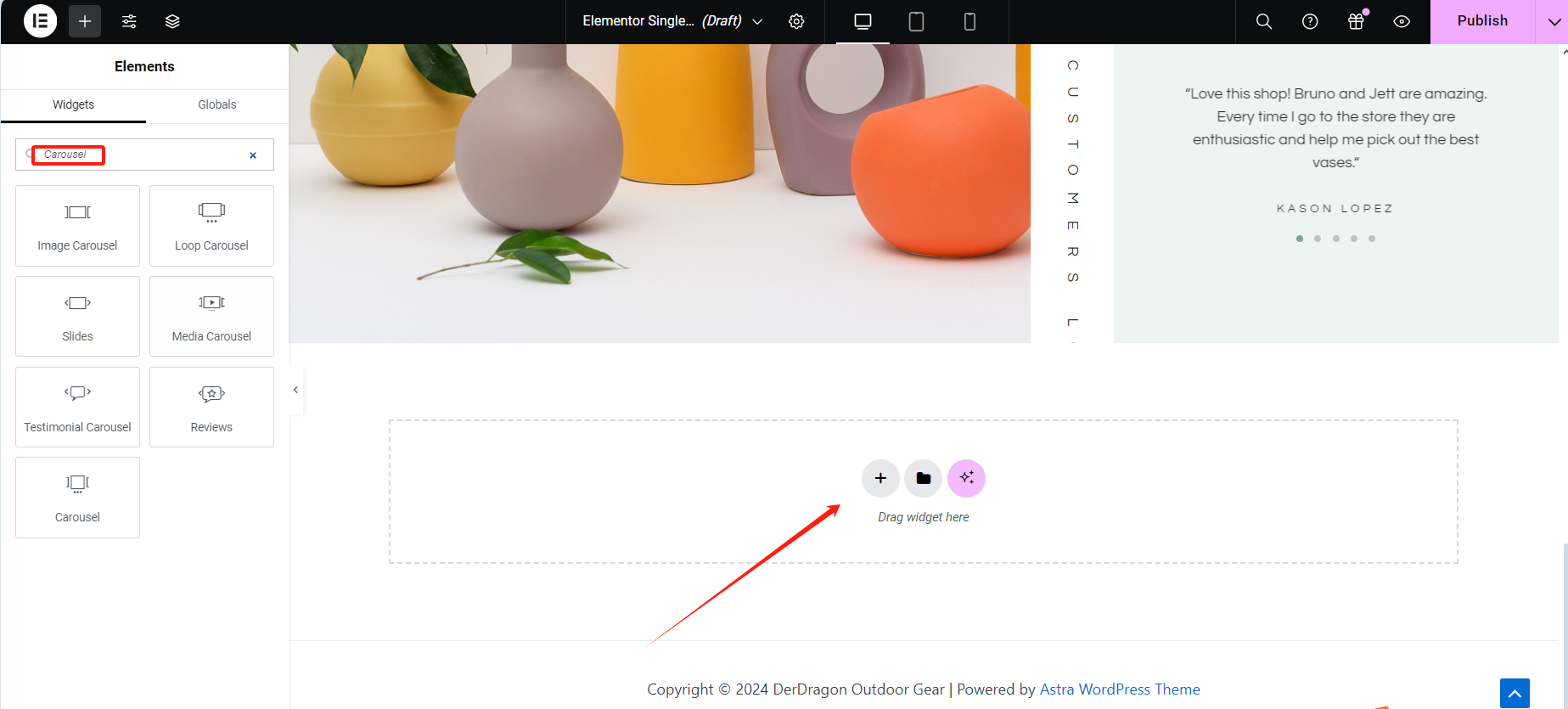 ElementorのCustom ArrowsとPosition Control Rotationプラグインの使い方ガイド