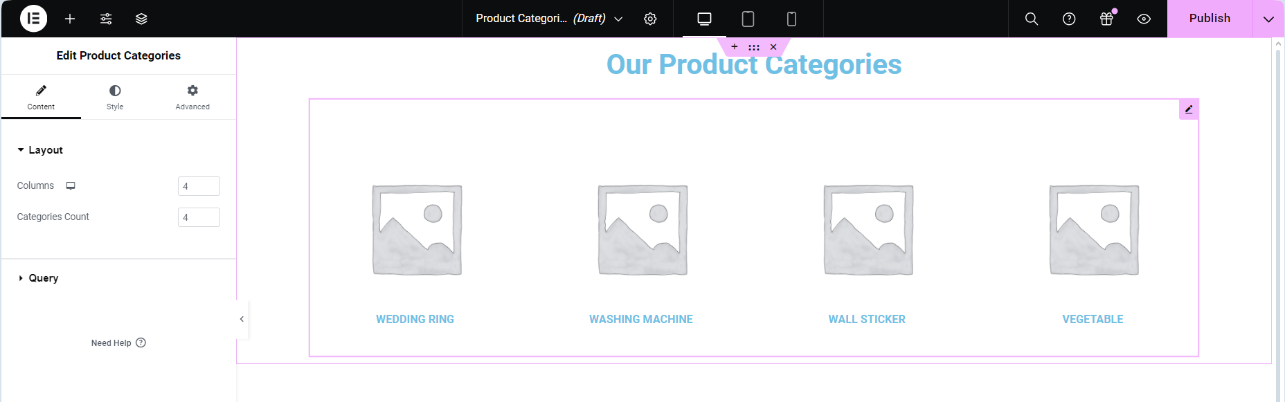 Como criar páginas de categorias de produtos responsivas com o Elementor