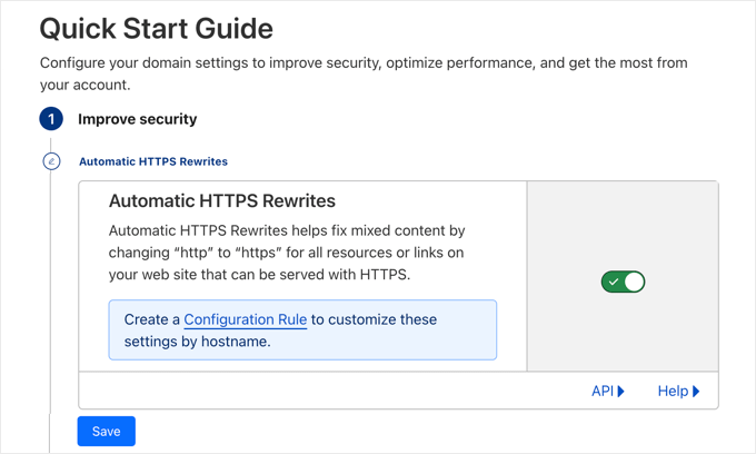 Cloudflare 自動HTTPSリライト