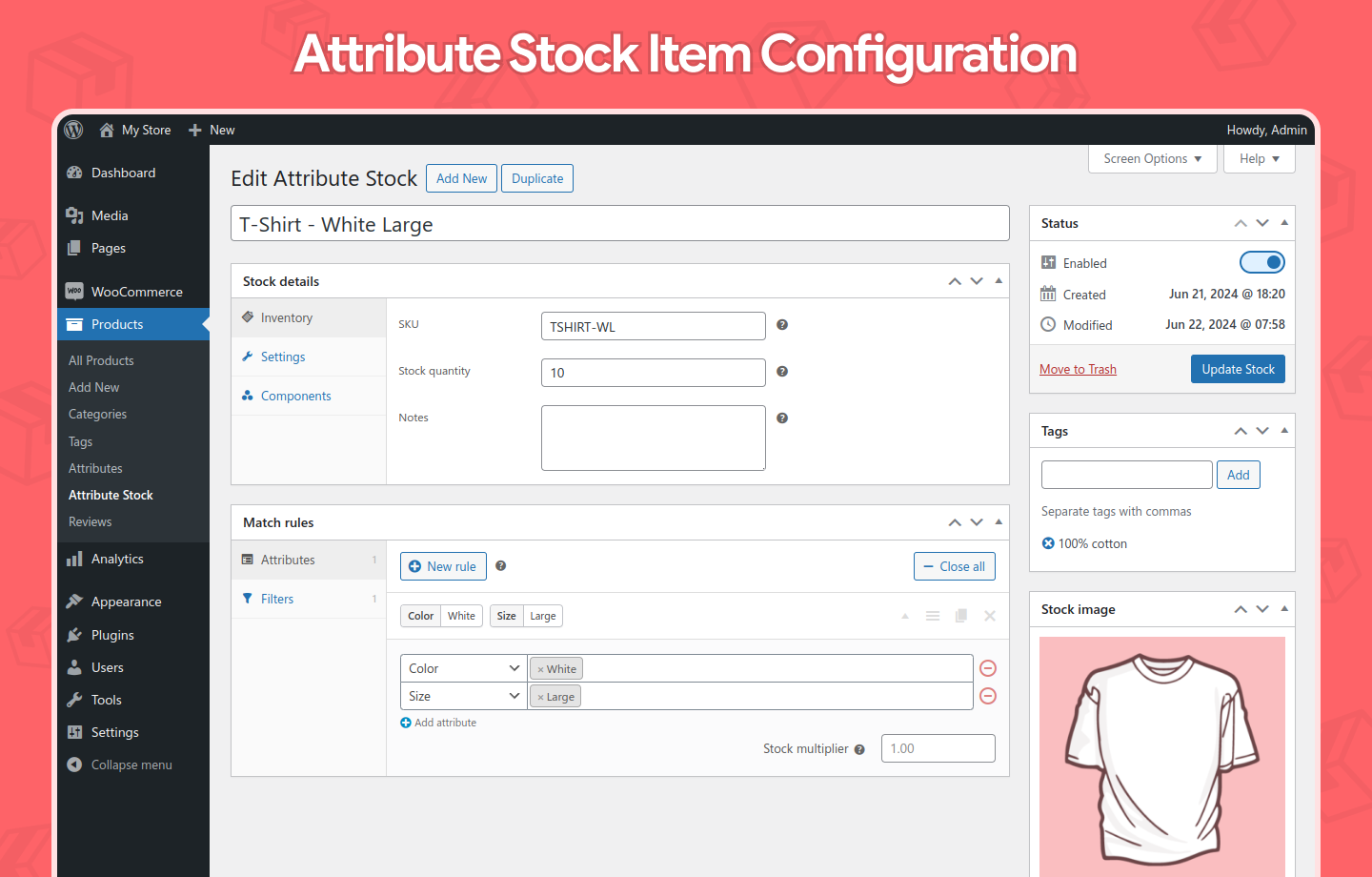 如何使用 WooCommerce 和 Attribute Stock Plugin 实现高效库存管理