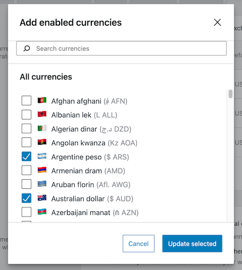 多通貨請求のためのWooPaymentsの使い方