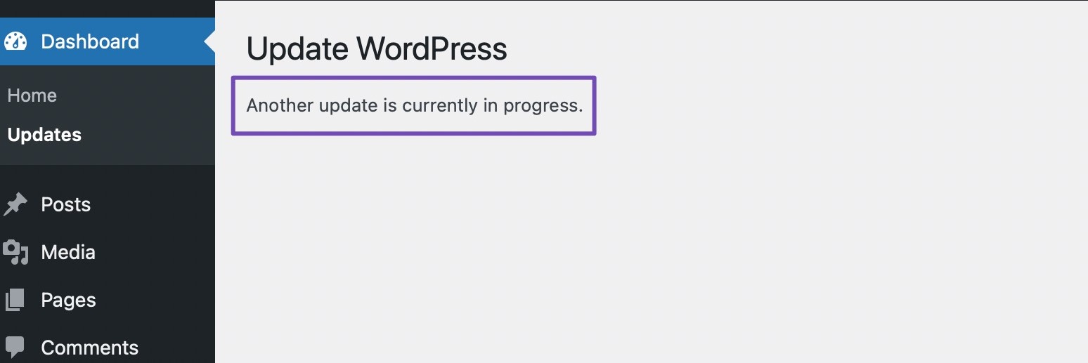 WordPressの「別の更新が進行中です」エラーを修正するクイックガイド