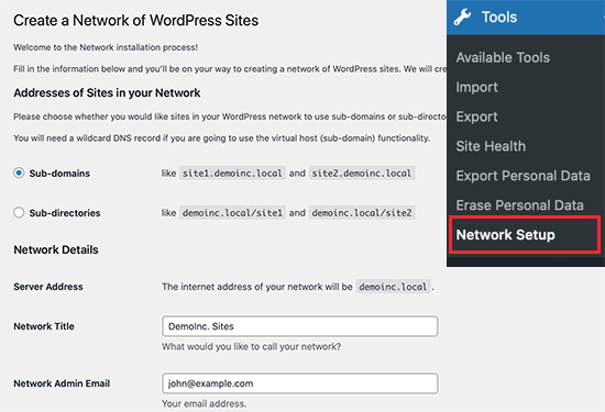 Wie man eine WordPress-Multisite mit verschiedenen Domains erstellt