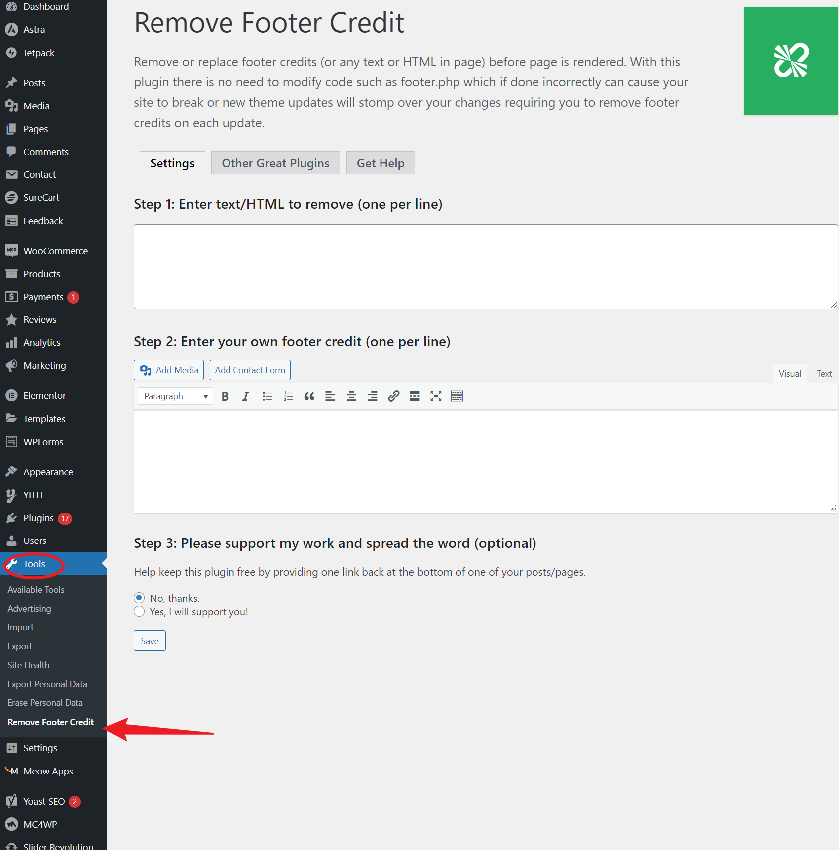 How to Modify Footer Copyright Information in WordPress Themes