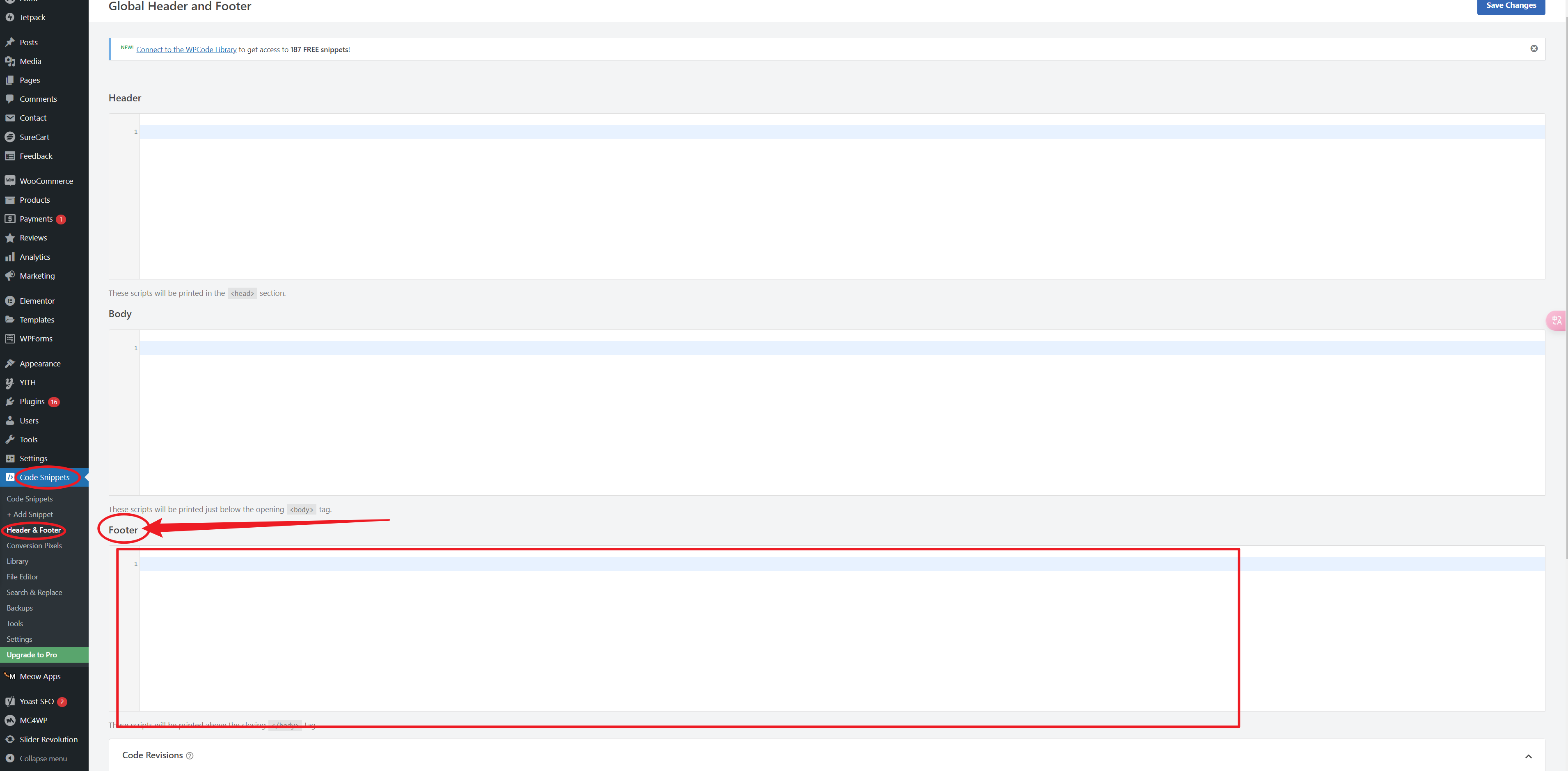 Cómo modificar la información de copyright del pie de página en los temas de WordPress