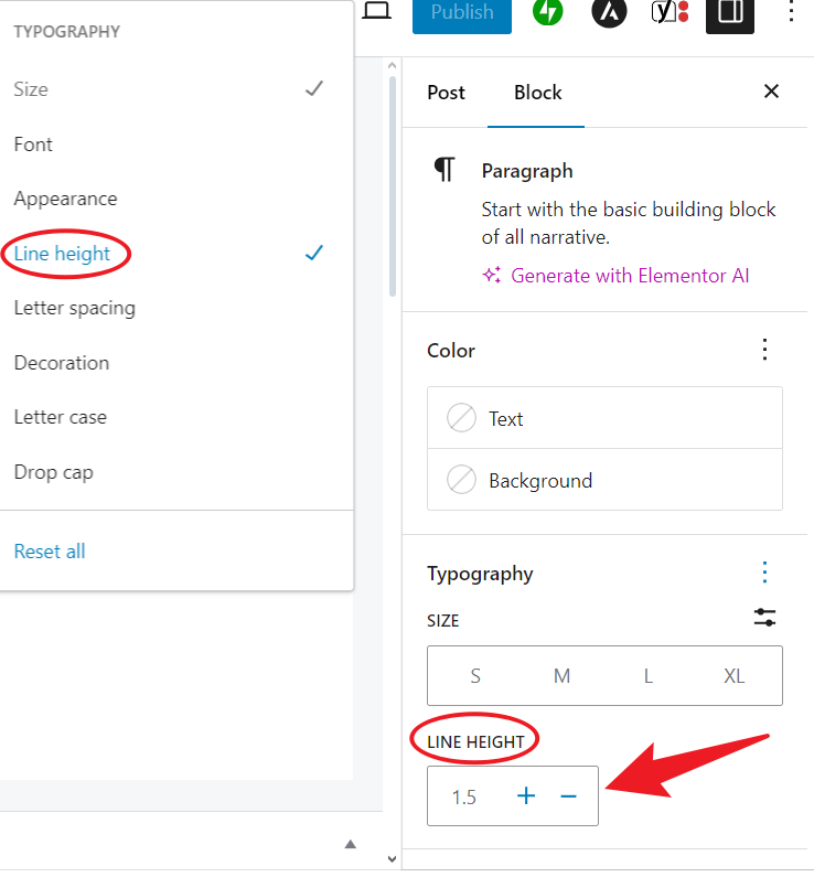 Melhorar a experiência do utilizador: Como ajustar facilmente o espaçamento entre linhas no WordPress