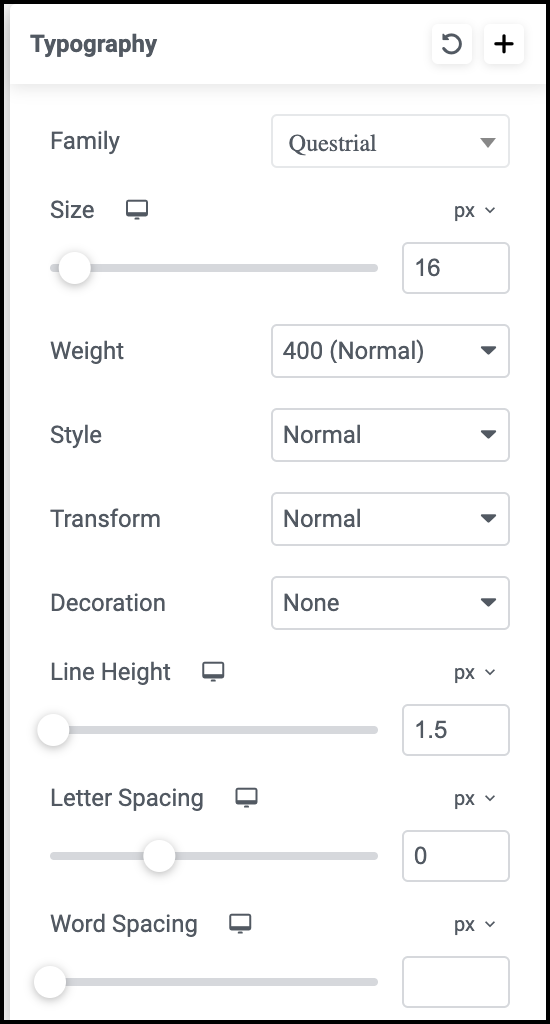 Cómo cambiar el color del texto y la configuración de la tipografía en Elementor