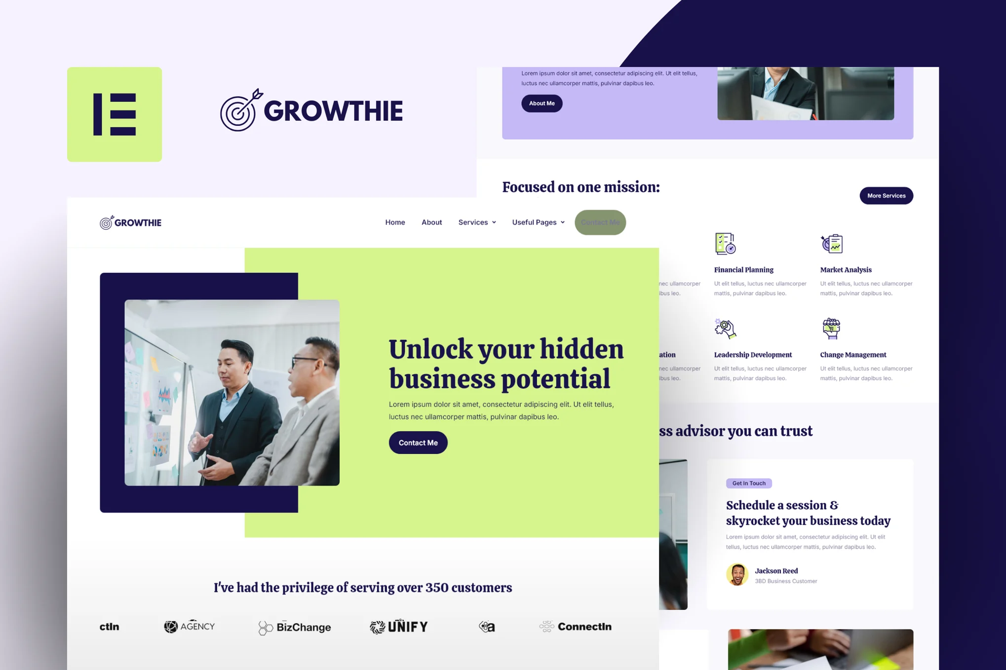 Growthie – 商业 Elementor 模板套件-光子波动网 | 专业WordPress修复服务，全球范围，快速响应