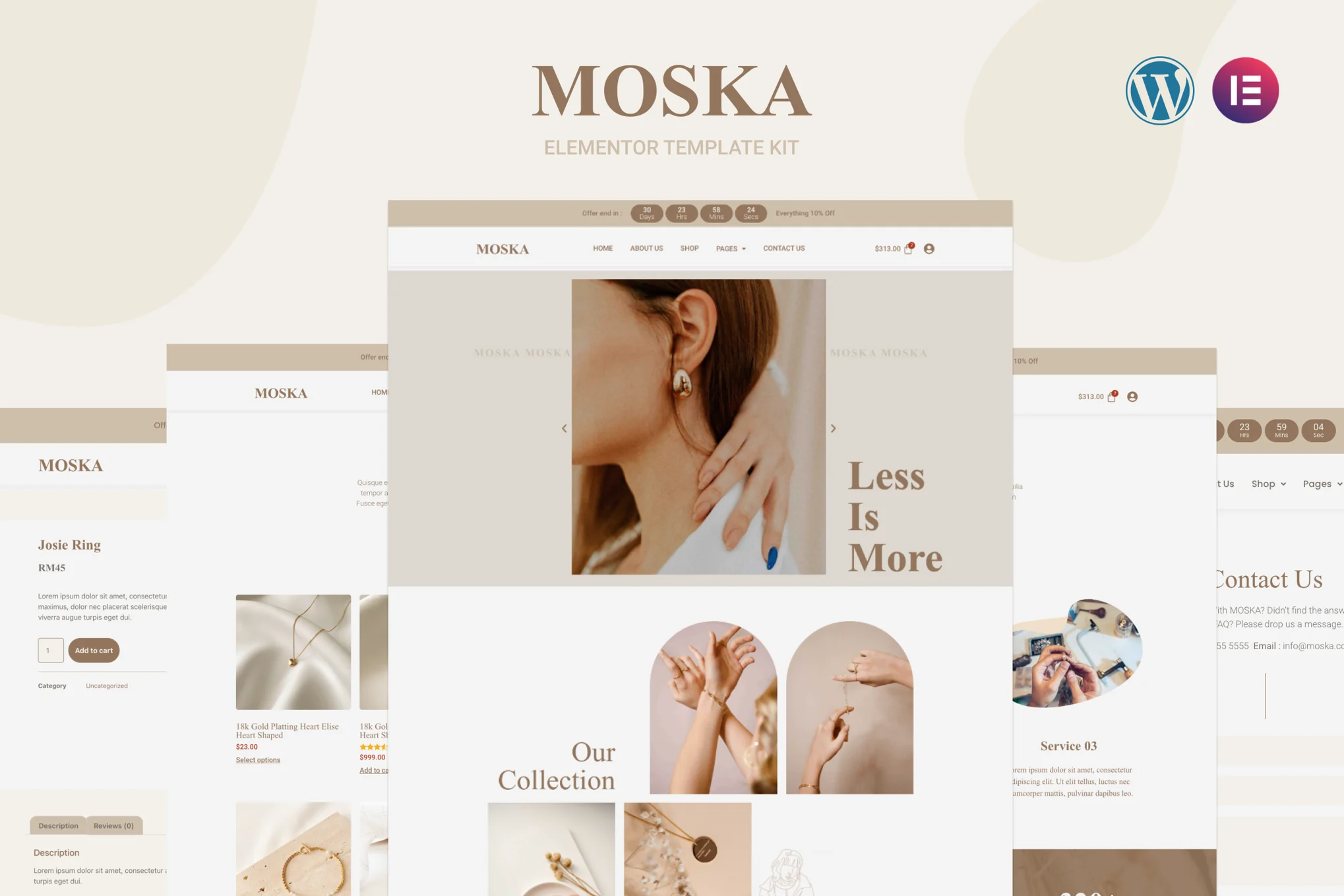 Moska – 时尚珠宝店 Elementor Pro 模板套件-光子波动网 | 专业WordPress修复服务，全球范围，快速响应