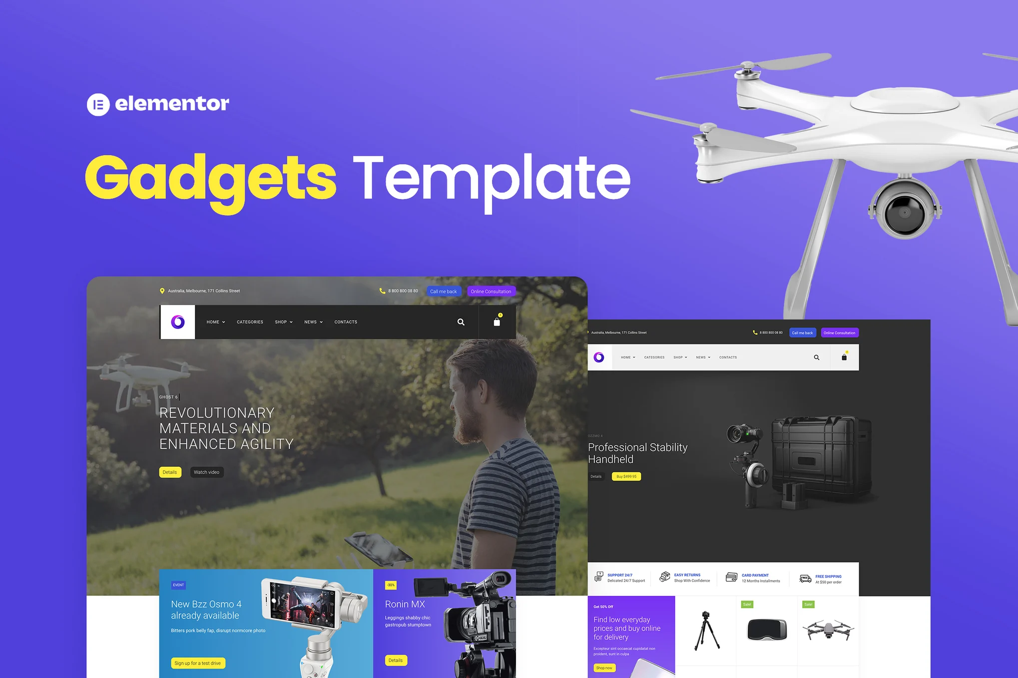 Bzzz - Electronics Ecommerce Elementor Template Suite - Photon Flux | Service de réparation WordPress professionnel, portée mondiale, réponse rapide