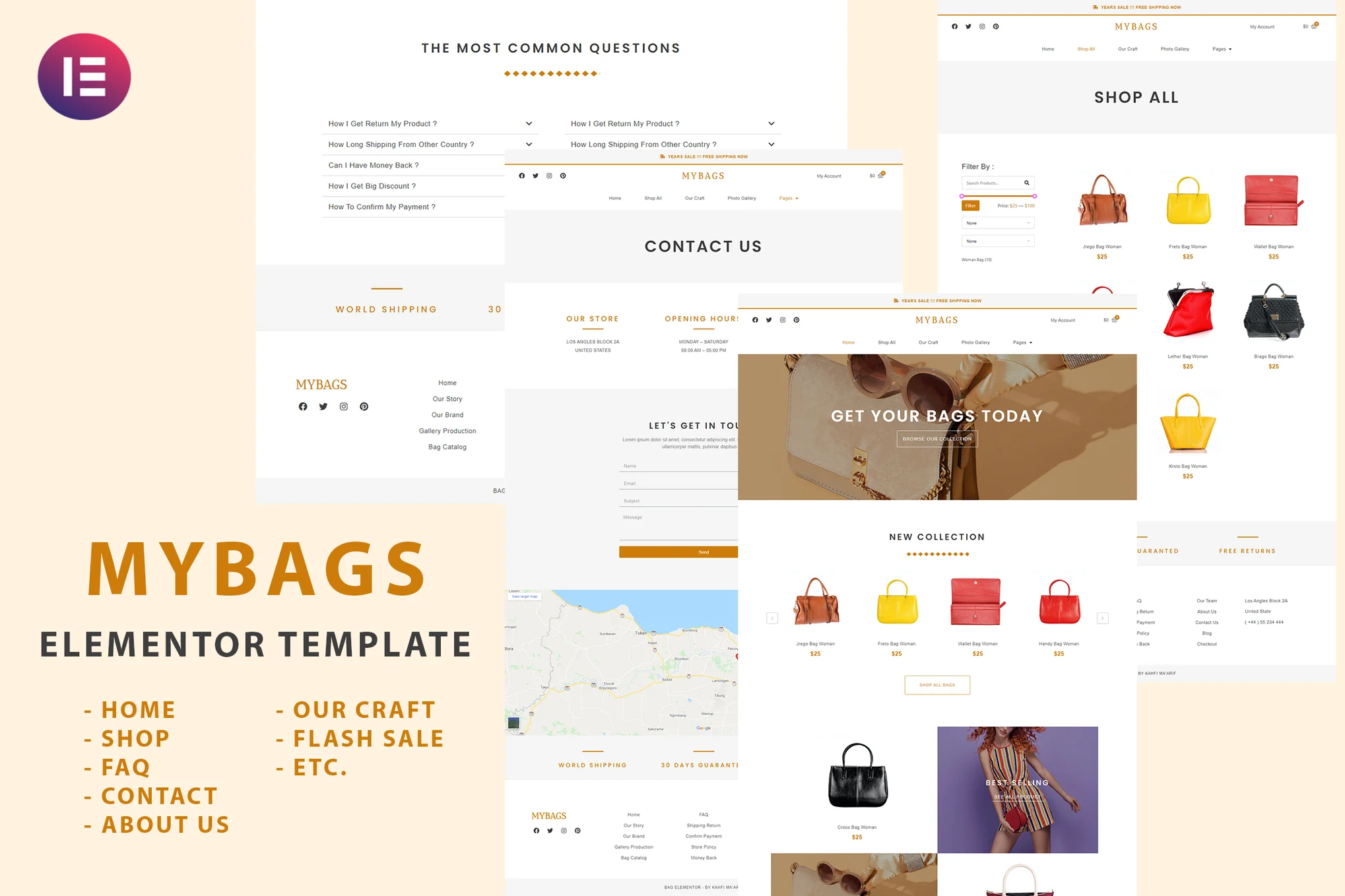 Mybags - Modern Ecommerce Elementor Template Suite - Photon Flux | Professional WordPress Repair Service, Global Reach, Fast Response