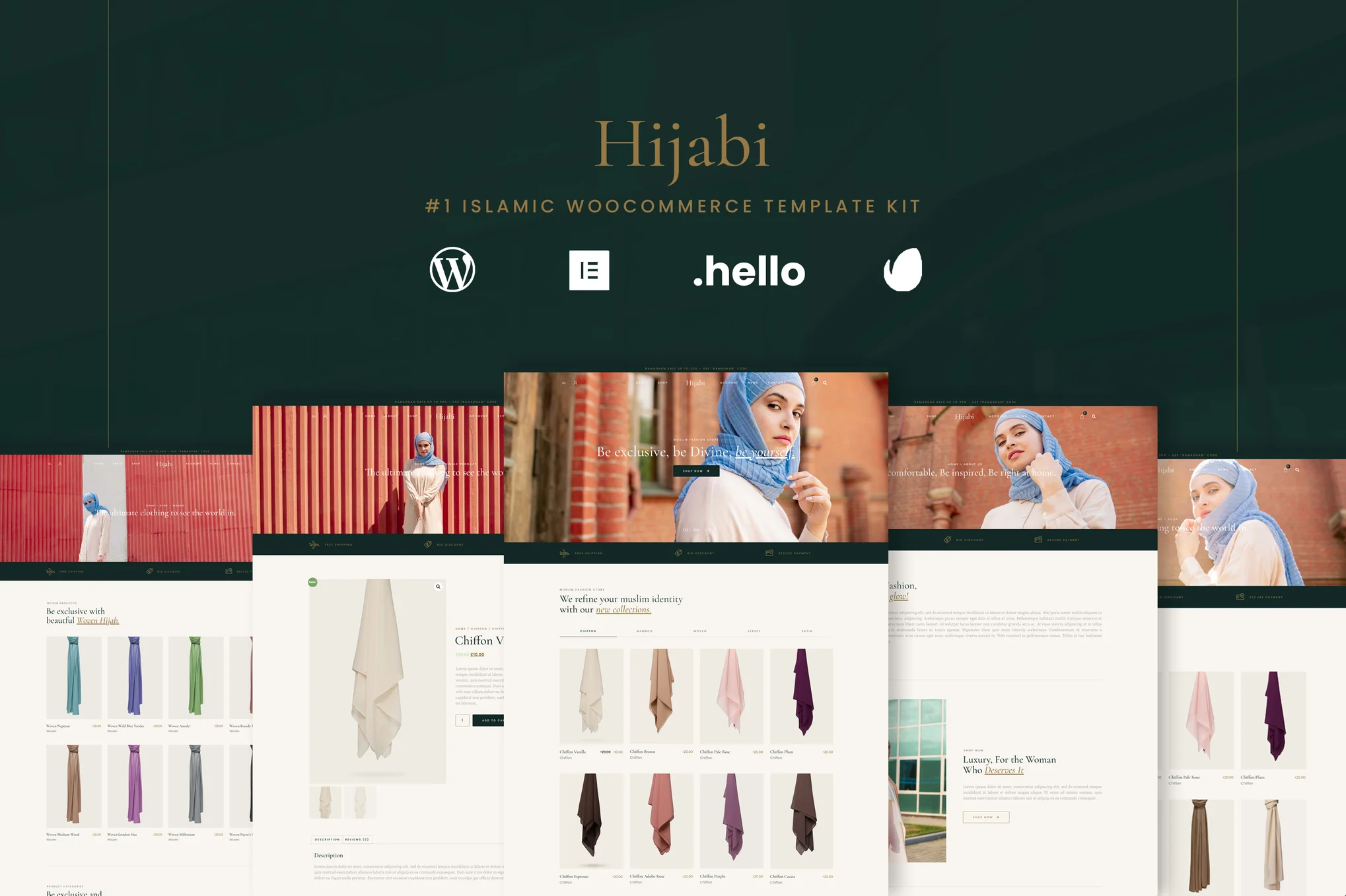 Hijabi – 穆斯林商店 WooCommerce Elementor 模板套件-光子波动网 | 专业WordPress修复服务，全球范围，快速响应