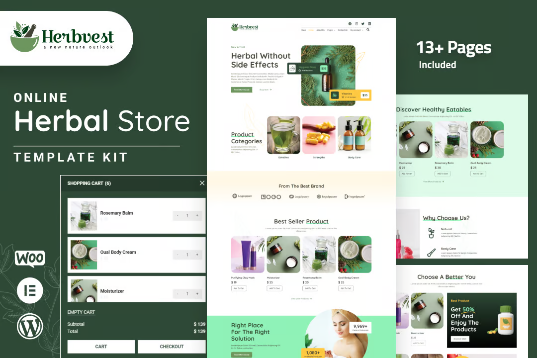 HerbVest - Herb Store Elementor Pro Template Pack - Photon Fluctuation Network | Professional WordPress Repair Service, Worldwide, Fast Response