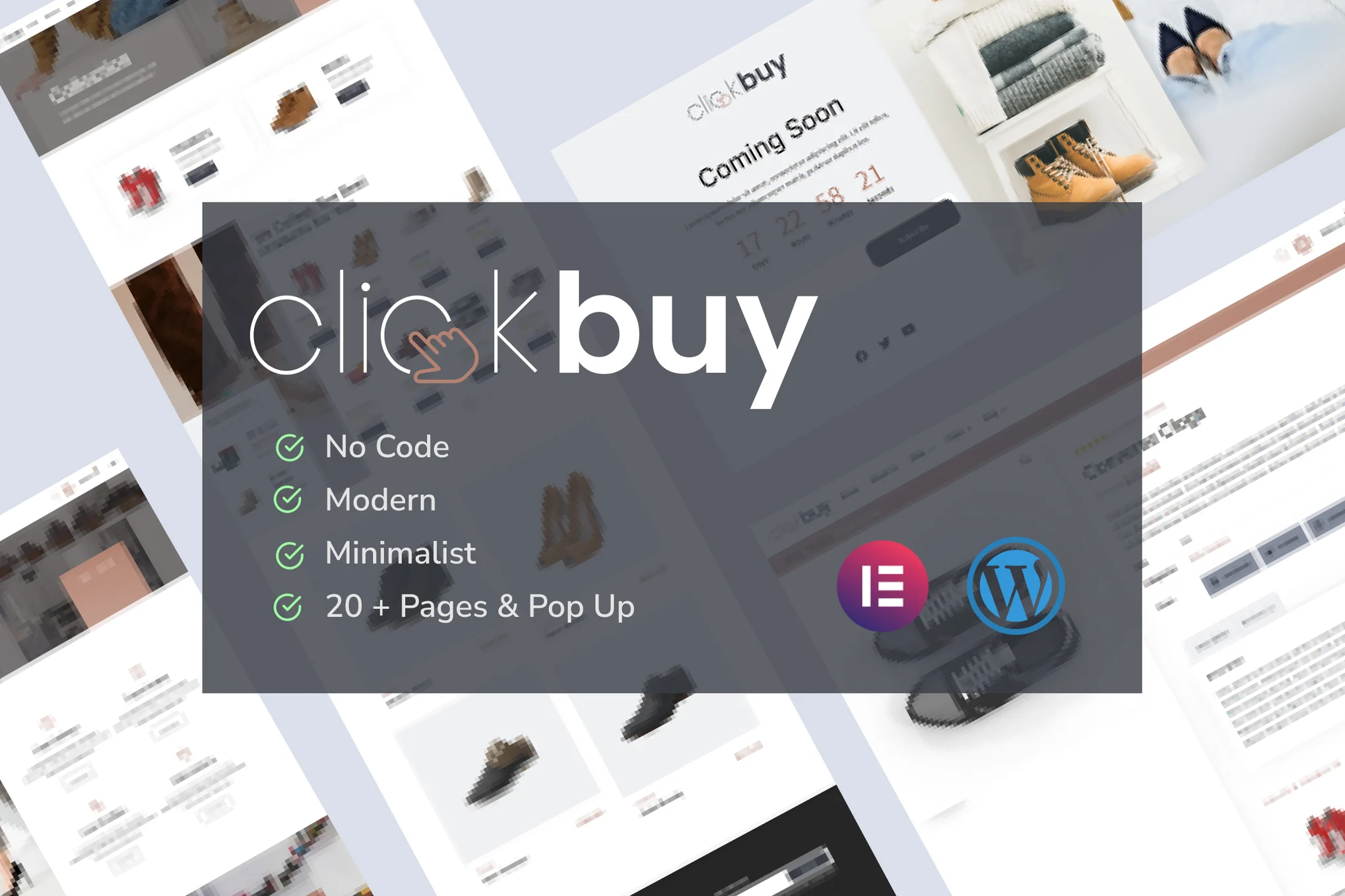 Clickbuy - Shoes Store Elementor Pro Template Pack - Photon Fluctuation | Service professionnel de réparation de WordPress, dans le monde entier, réponse rapide