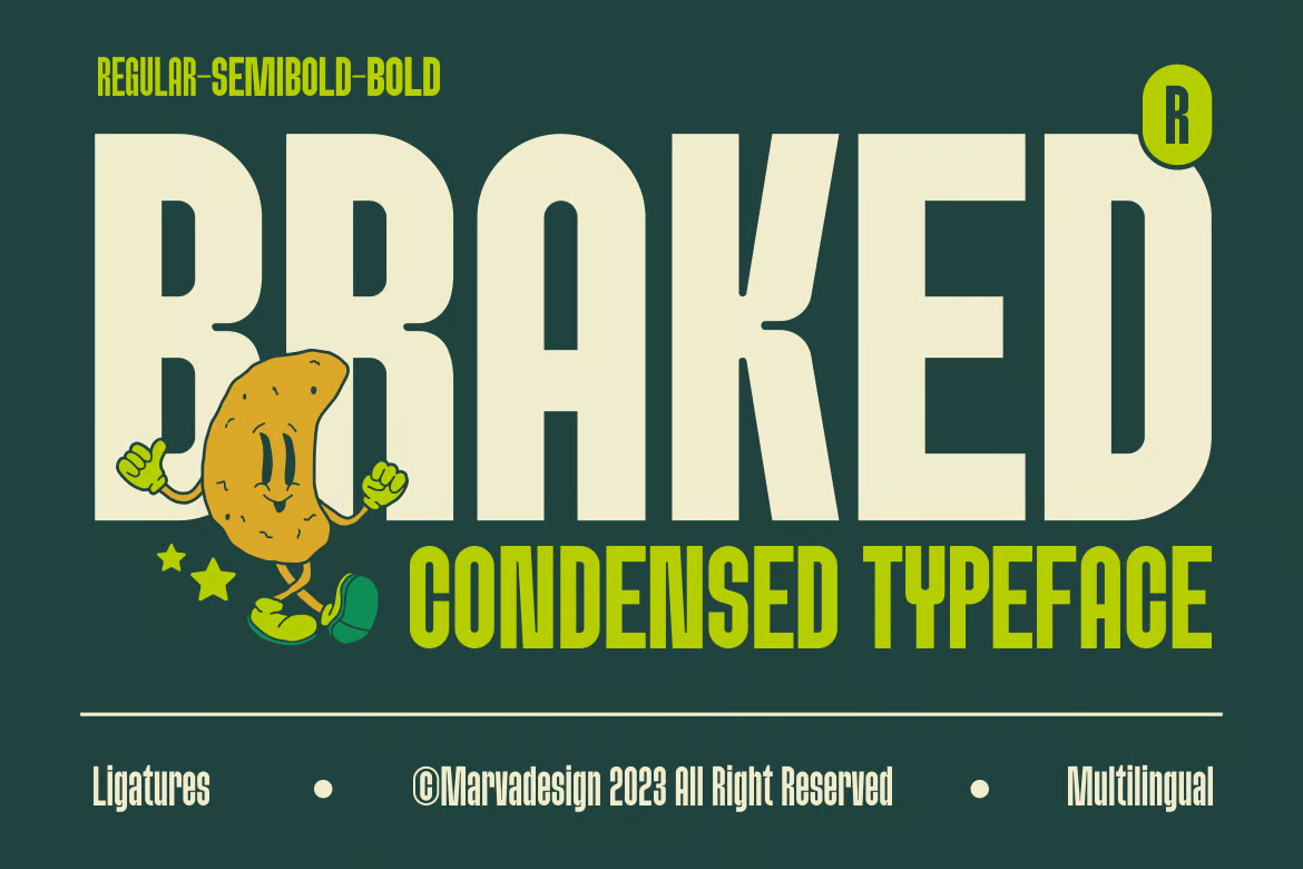 Braked - Family Sans Serif Condensed Fonts - photonwave.com | Professional WordPress Repair Service, Worldwide, Fast Response