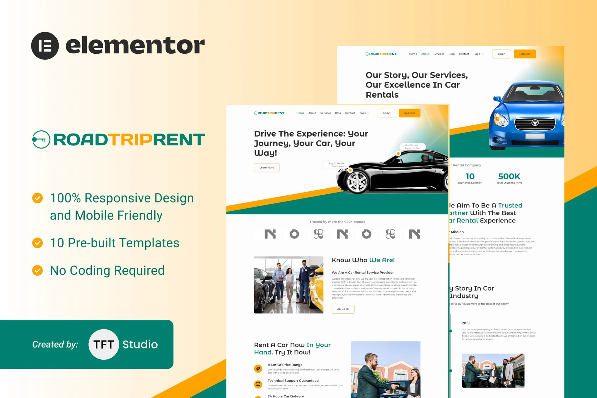 RoadTripRent - High-End Car Rental Elementor Template Suite - Photon Flux | Servicio profesional de reparación de WordPress, alcance global, respuesta rápida