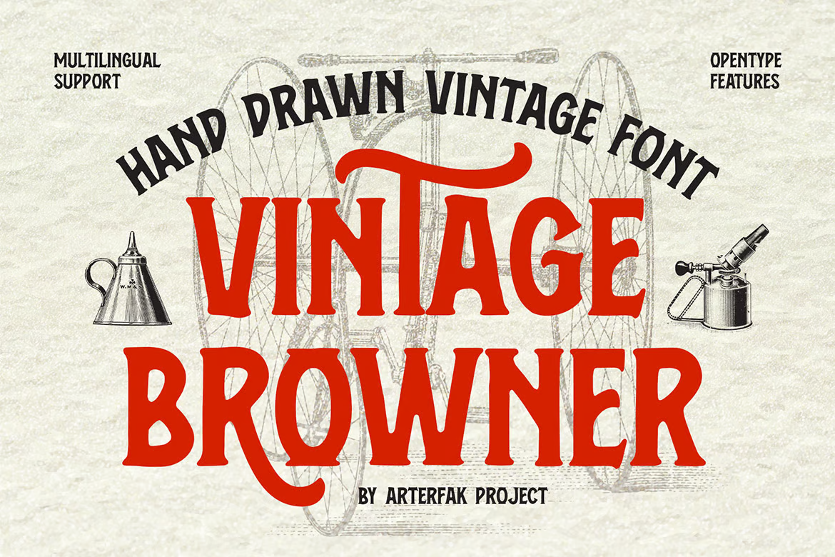 Vintage Browner - Vintage Style Fonts - photonwave.com | Service professionnel de réparation de WordPress, couverture mondiale, réponse rapide