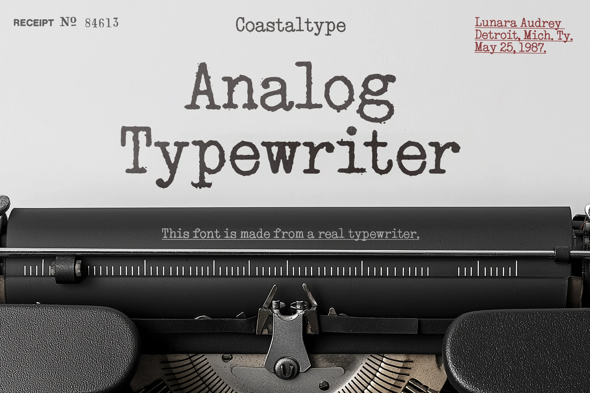 Analog Typewriter – 复古打字机字体-光子波动网 | 专业WordPress修复服务，全球范围，快速响应