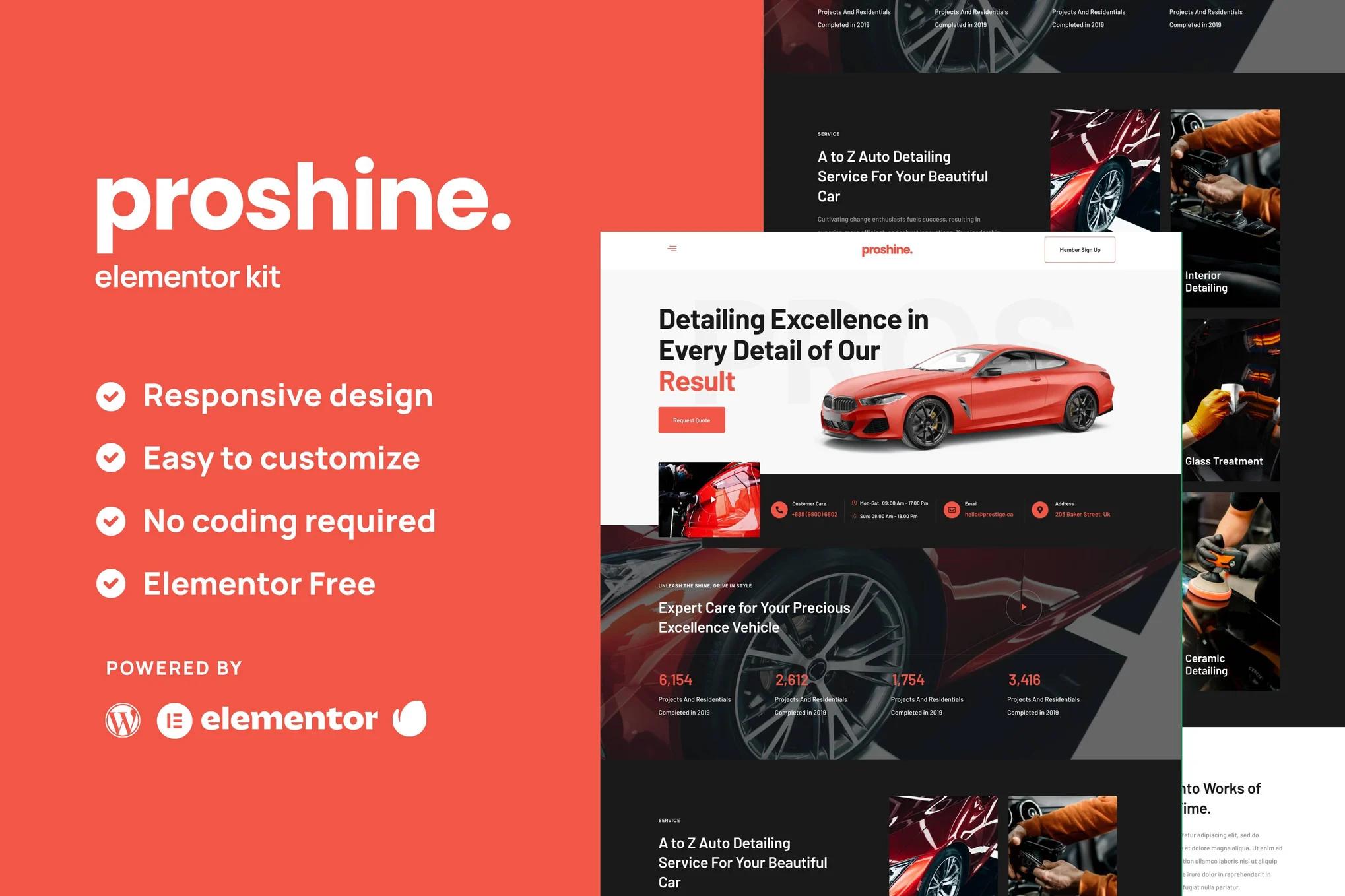 Proshine - Car Detailing & Auto Service Elementor Template Pack - Photon Fluctuation | Service de réparation WordPress professionnel, dans le monde entier, réponse rapide